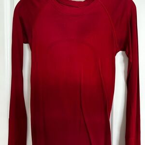 lululemon long-sleeve Base Layer Red
